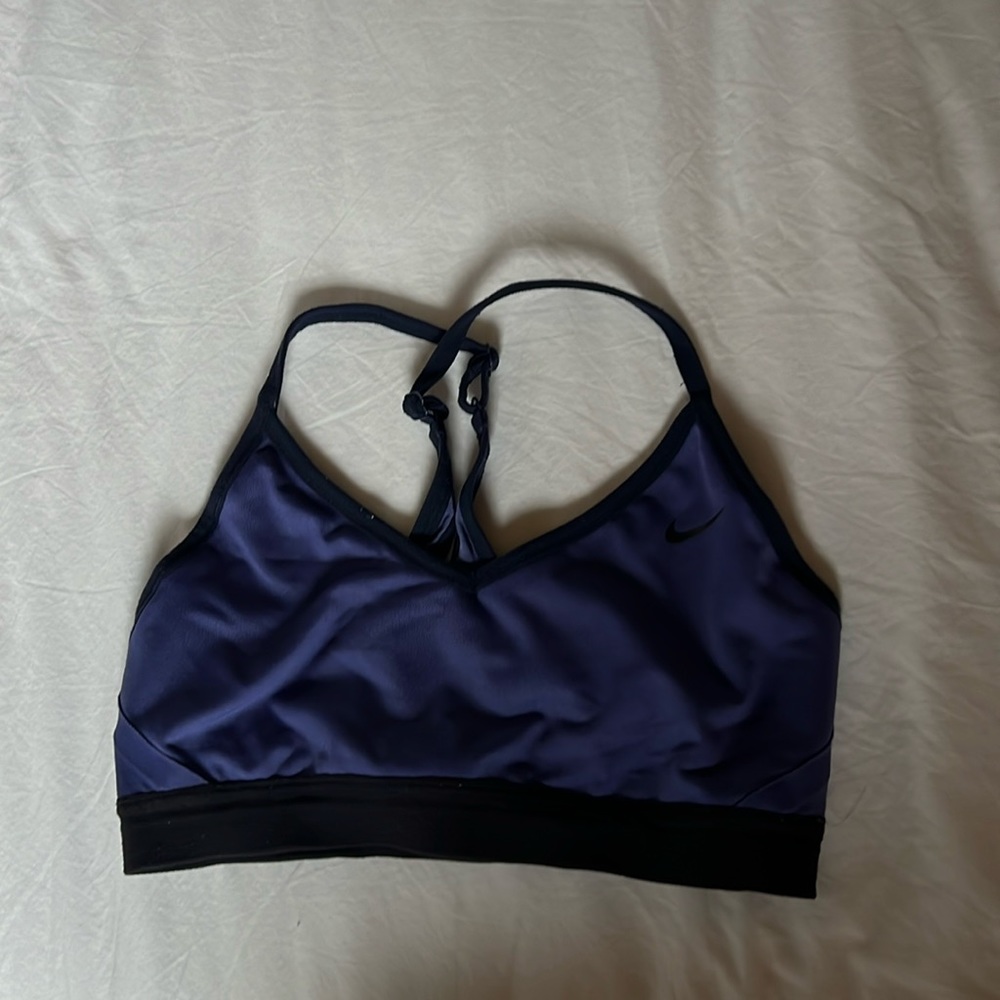 Size small blue Nike sports bra